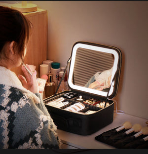 BOLSA COSMETIQUERA CON LUZ
